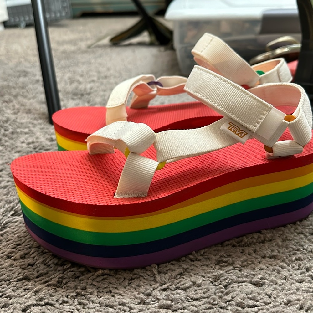 Teva Pride Rainbow Sandal Platforms